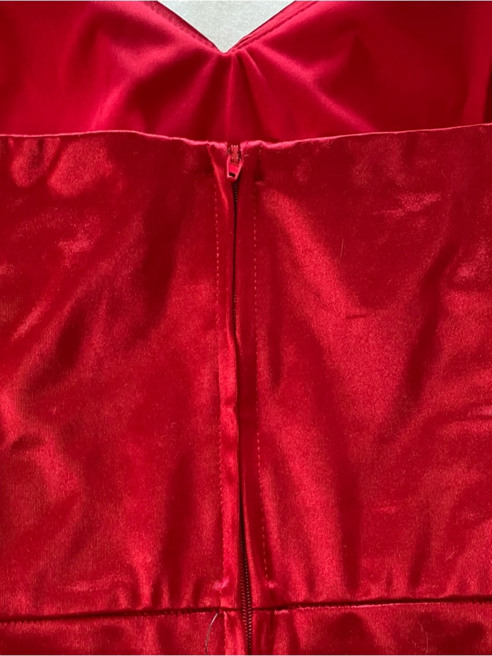 NWT BCX Dress Macy's Red Silk Satin Valentines Day Christmas Party Dress - Picture 7 of 8
